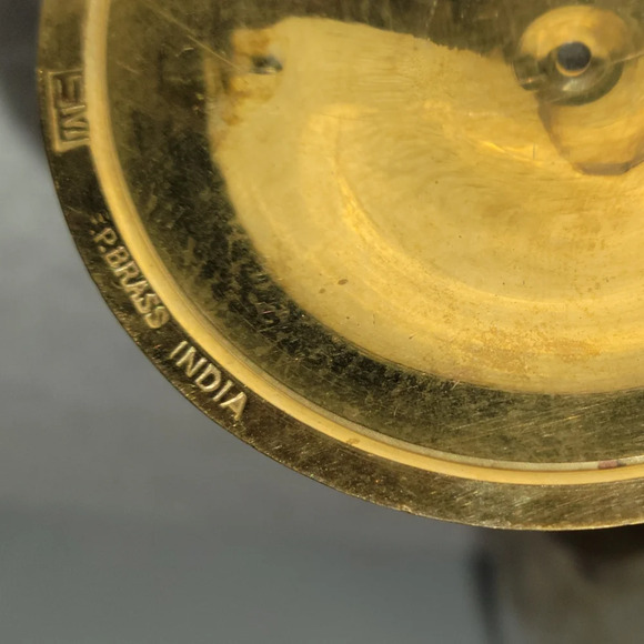 Antique Champagne Flute Glasses S. P. Brass India Brass Copper - Picture 2 of 13